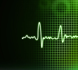 Electrocardiogram background .