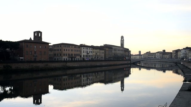 Ponte di Mezzo, Fiume Arno, Pisa