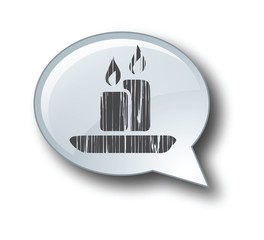 Christmas candle art