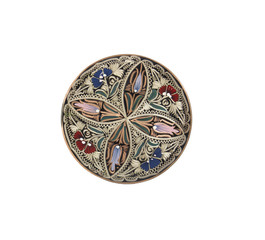 Turkish copper plate - isolated