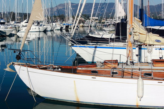 classic wooden yacht