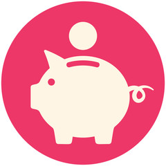 Piggy bank icon