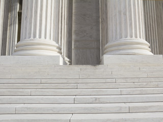 Fototapeta na wymiar Pillars and Steps, supreme court, Washington DC
