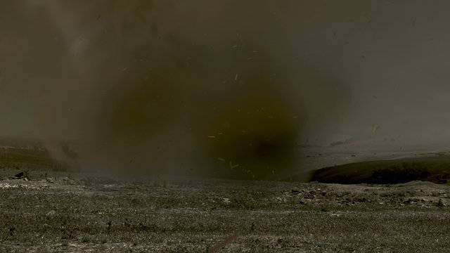 Computer generated tornado