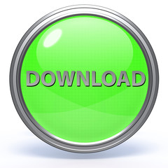 download circular icon on white background