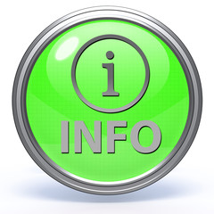 information circular icon on white background
