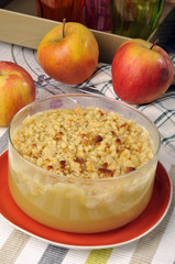 crumble au pommes