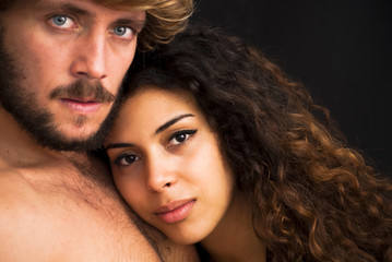Beautiful portrait of a loving couple
