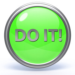 Do it circular icon on white background