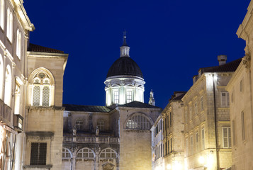 Fototapeta na wymiar Dubrovnik , Croatia, night view