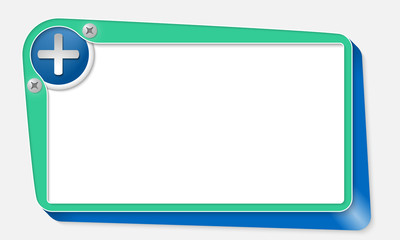 Fototapeta premium green vector box with screws and plus symbol