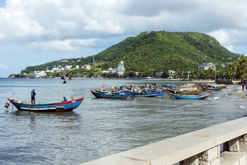 Fototapeta na wymiar Vung Tau Fischerhafen