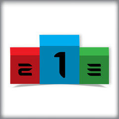 Podium,place, one two three