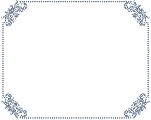 Frame with ornaments.