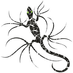 Gecko Lizard Tattoo Patterned