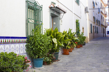 Fototapeta na wymiar Street in Almunecar - Andalusia, Spain