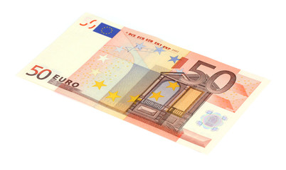 Obraz na płótnie Canvas 50 euro banknote