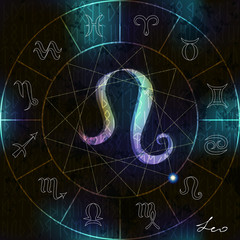 astrological Leo symbol