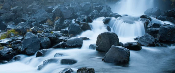 Peel and stick wall murals Scandinavia rapids river in iceland