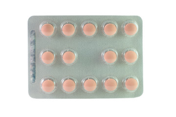 Medicine tablet in blister pack
