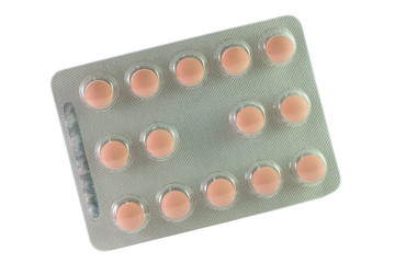 Medicine tablet in blister pack