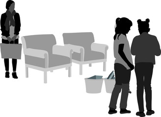 Mother and Girl Friends