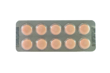 Medicine tablet in blister pack