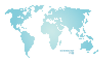 Fototapeta na wymiar Vector world map.