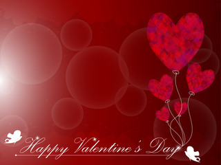 Heart Balloon Background