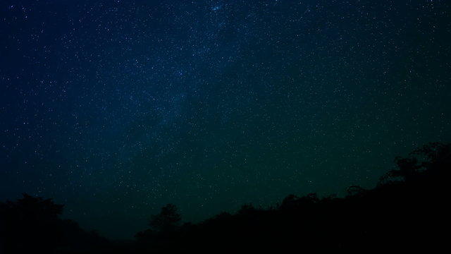 Stars turning Astrophotography Time Lapse