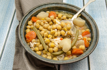Chickpeas cooked