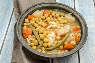 Chickpeas cooked