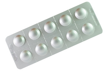 Closed up aluminum blister pack