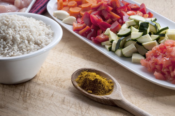 ingredients for chicken curry