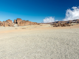 Fototapeta na wymiar Sand and stones. Tenerife, Canary Islands,