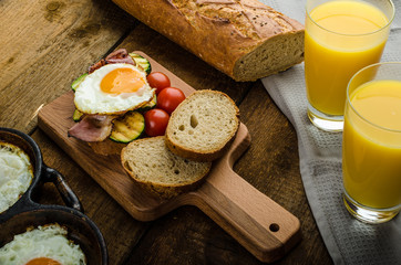 Rustic breakfast