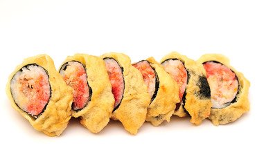 Sushi isolated on a white background