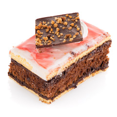 Piece of chocolate cake