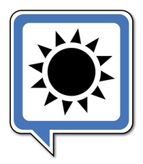 Logo météo. Soleil.