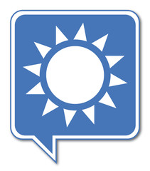 Logo météo. Soleil.