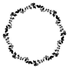 Round frame silhouette