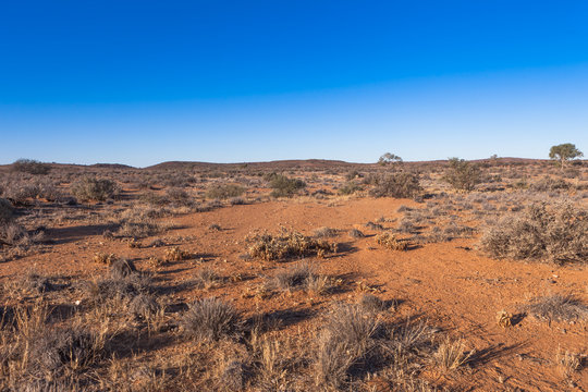 Outback desert in the Australian outback.