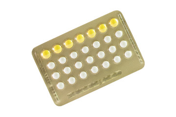 Contraceptive aluminum blister pack