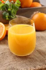 Glass of orange juice