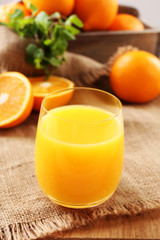 Glass of orange juice