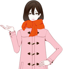 女性　マフラー　紹介