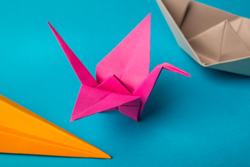 Сolored paper origami