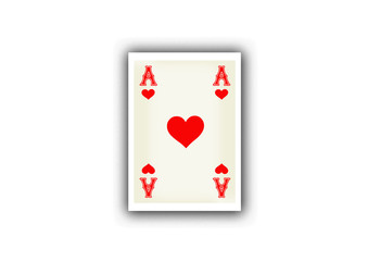 Spielkarte Herz