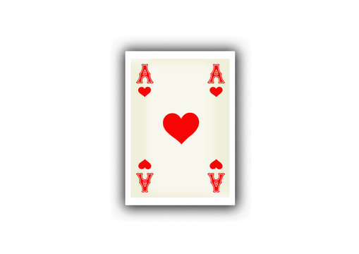Spielkarte Herz