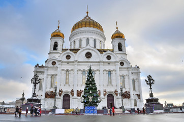 Fototapeta na wymiar Храм Христа Спасителя, Москва